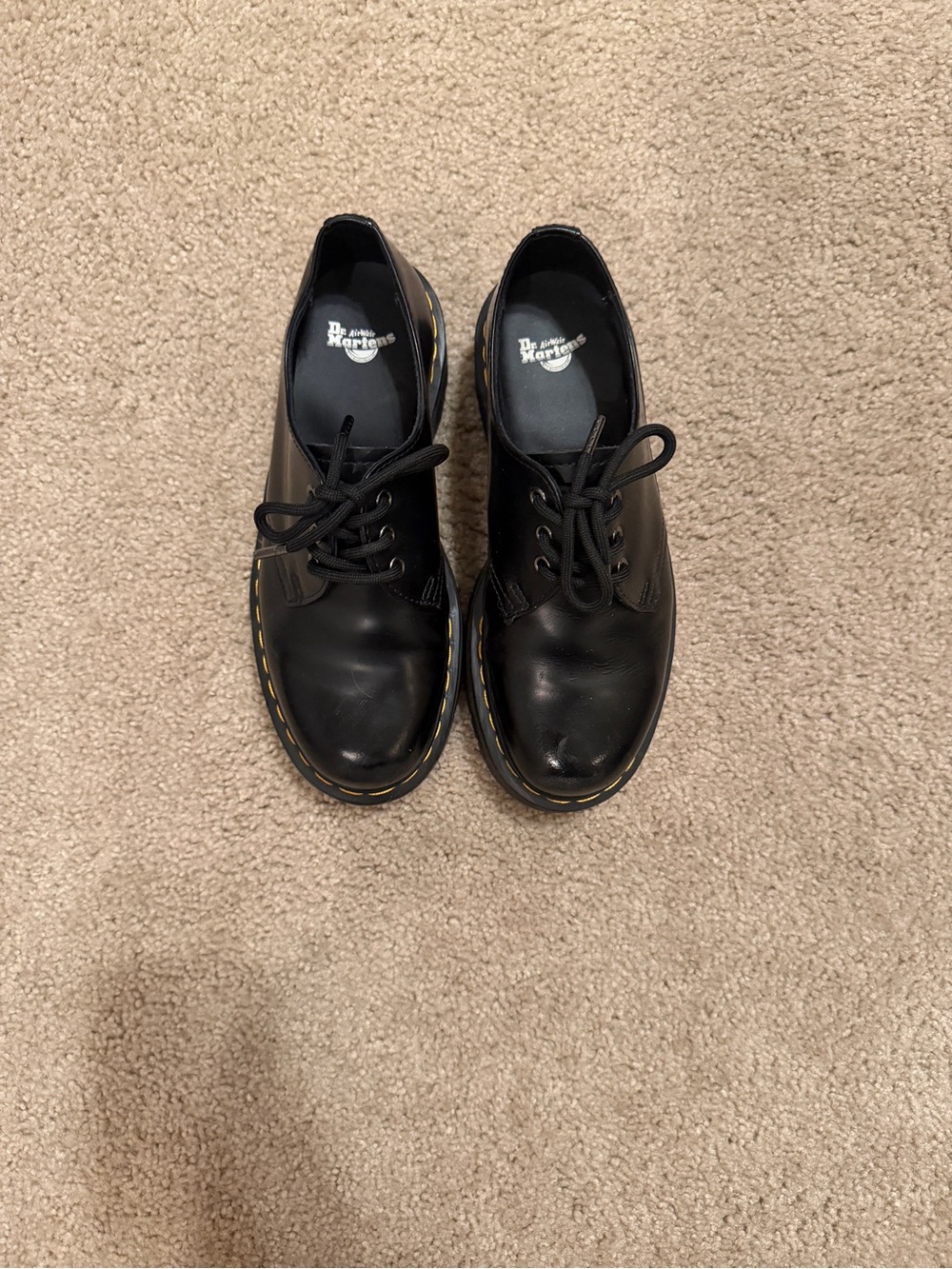 Dr. Martens Women’s Black 3-Eye Oxford Platform Shoes